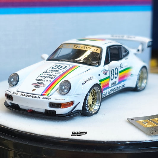PGM RWB 964 Apple White Deluxe Edition PGM640010 1/64 Diecast