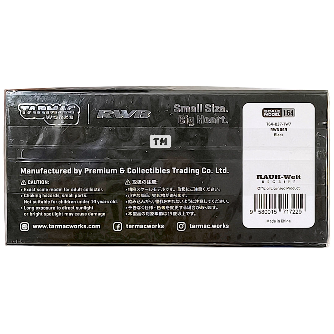 Tarmac Works RWB 964 Black T64-037-TW7 1/64 Diecast