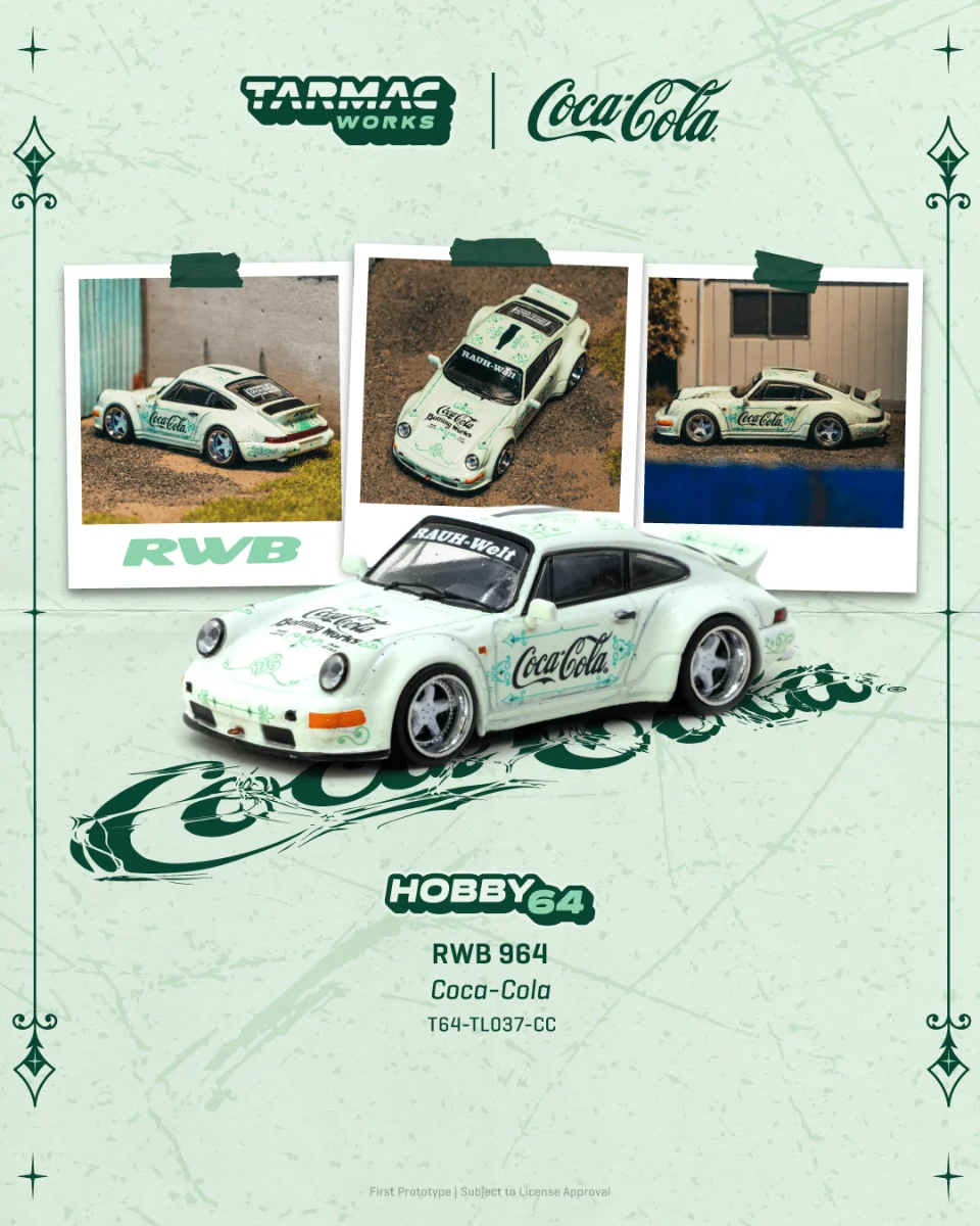 Tarmac Works RWB 964 Coca-Cola T64-TL037-CC 1/64 Diecast