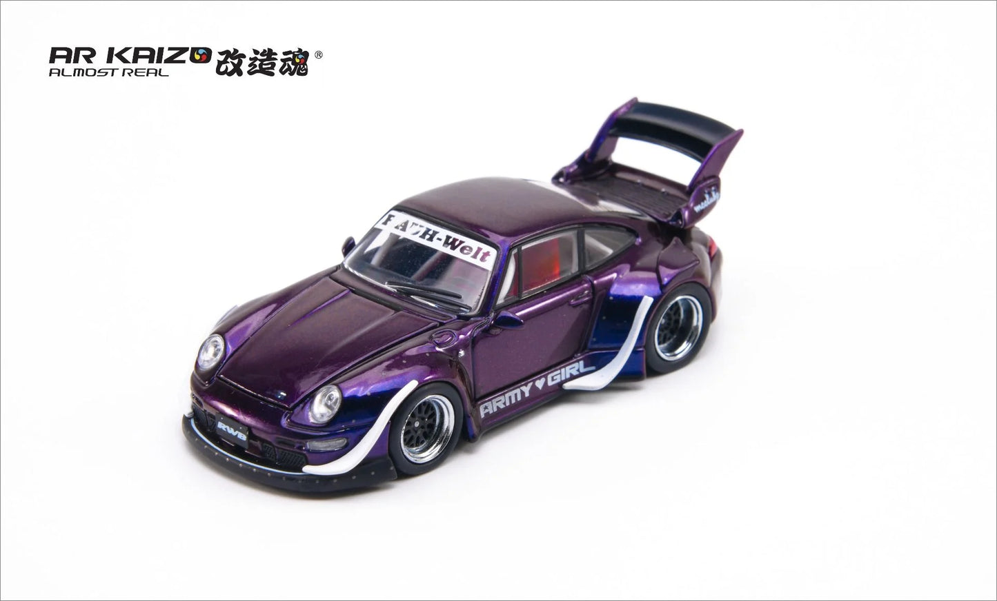 Almost Real AR Box RWB 993 ARMY GIRL 29 6K0000201 1/64 Diecast