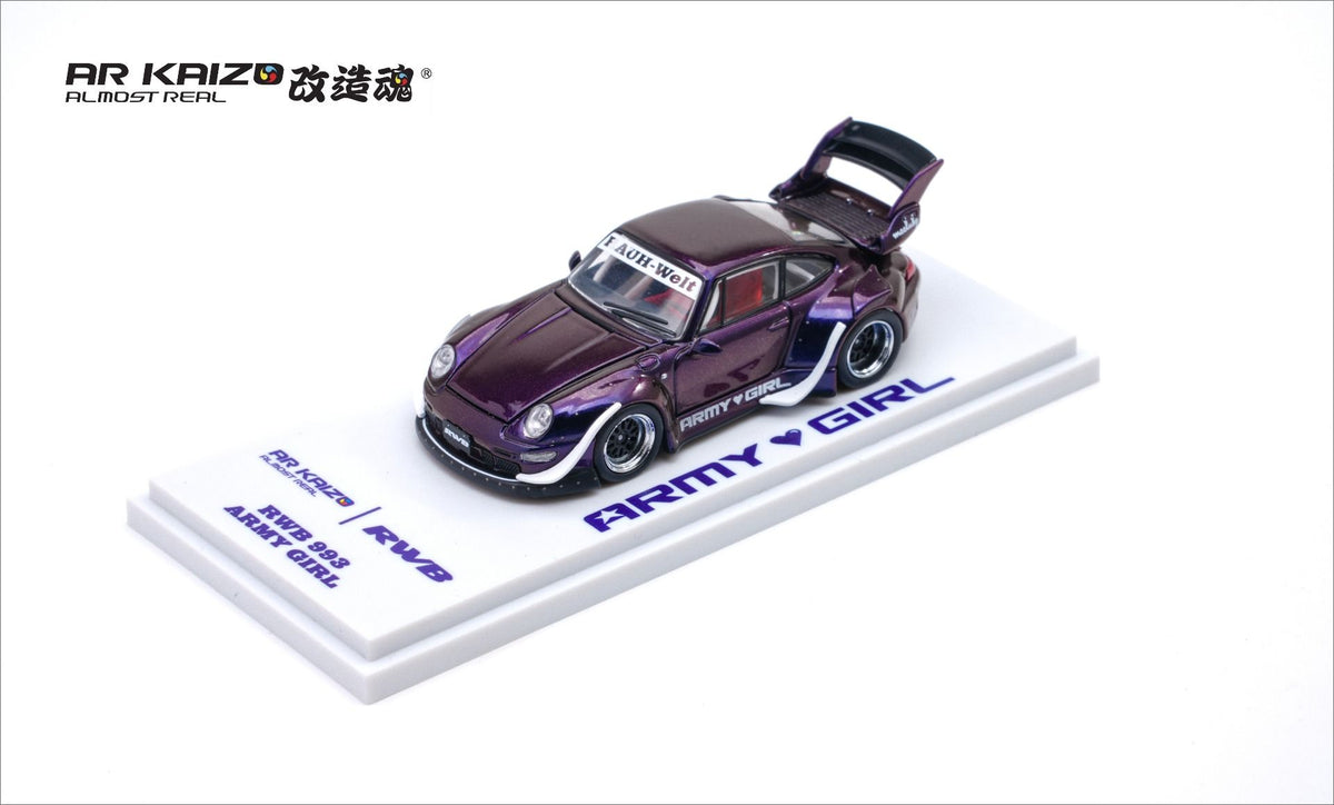 Almost Real AR Box RWB 993 ARMY GIRL 29 6K0000201 1/64 Diecast