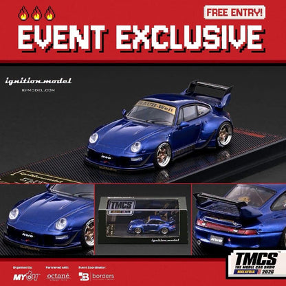 Ignition Model RWB 993 Blue Metallic TMCS 2026 4143 1/64 Diecast