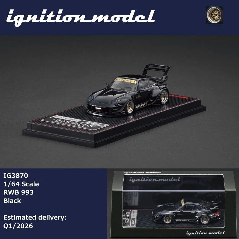 Ignition Model RWB 993 Dark Star Black IG3870 1/64 Diecat