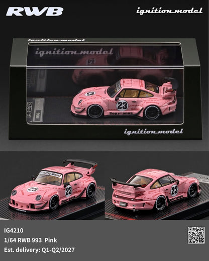 [Pre-Order] Ignition Model RWB 993 Pink IG4210 1/64 Diecast