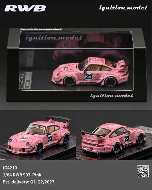 [Pre-Order] Ignition Model RWB 993 Pink IG4210 1/64 Diecast
