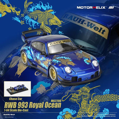 MOTORHELIX RWB 993 Royal Ocean M62206 1/64 Diecast