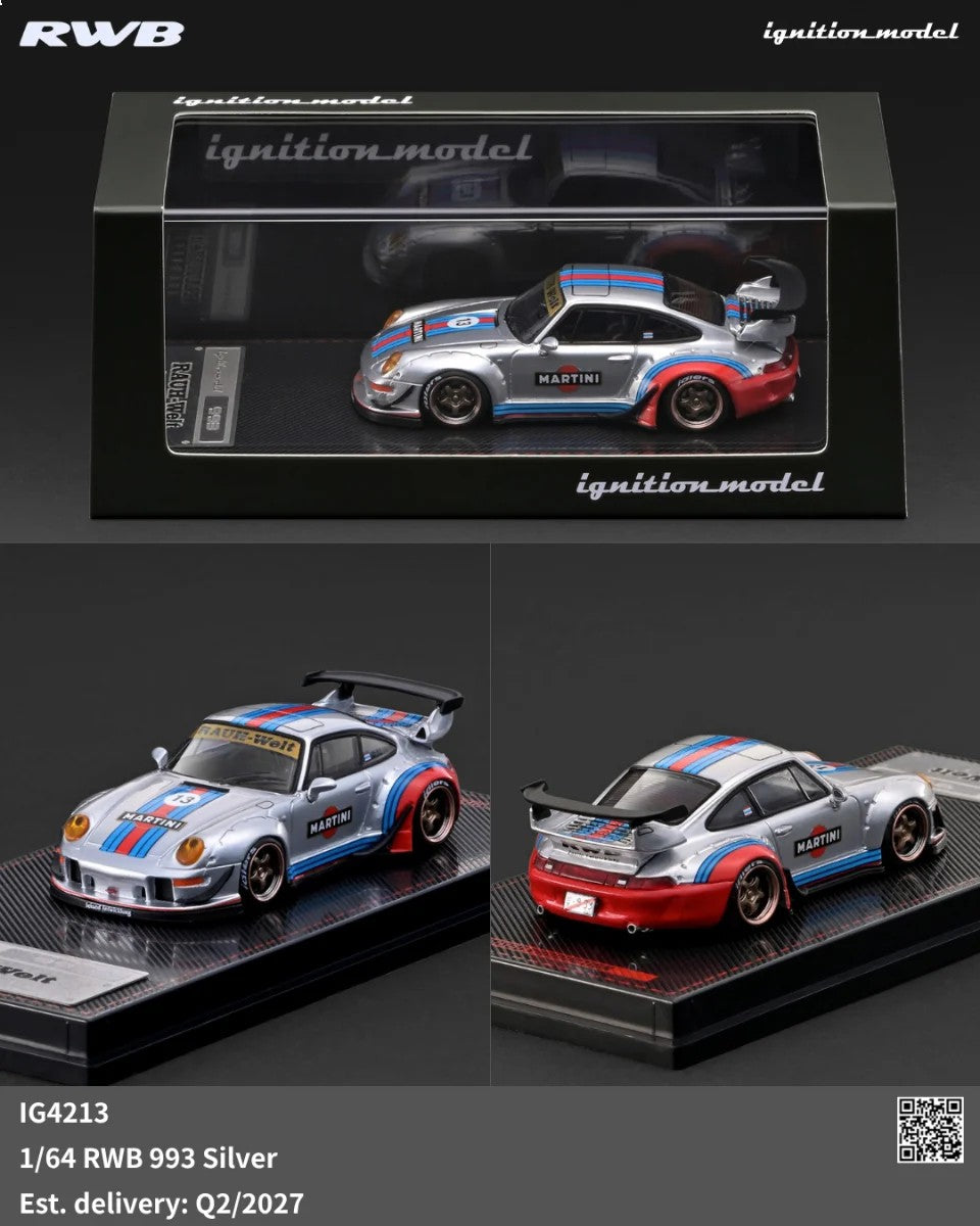 [PRE-ORDER] IGNITION MODEL RWB 993 Silver IG4213 1/64 Diecast