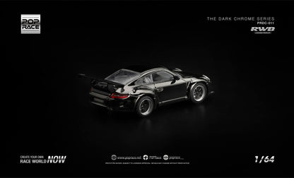 [Pre-Order] Pop Race RWB 997 Dark Chrome PRDC011 1/64 Diecast