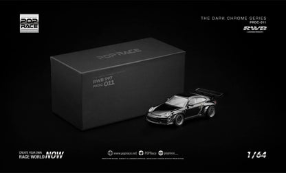 [Pre-Order] Pop Race RWB 997 Dark Chrome PRDC011 1/64 Diecast