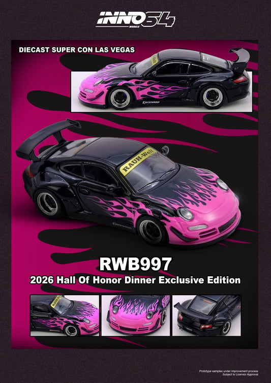 Inno64 RWB 997 Diecast Super Con Las Vegas 2026 Hall of Honor Dinner Exclusive Edition 1/64 Diecast