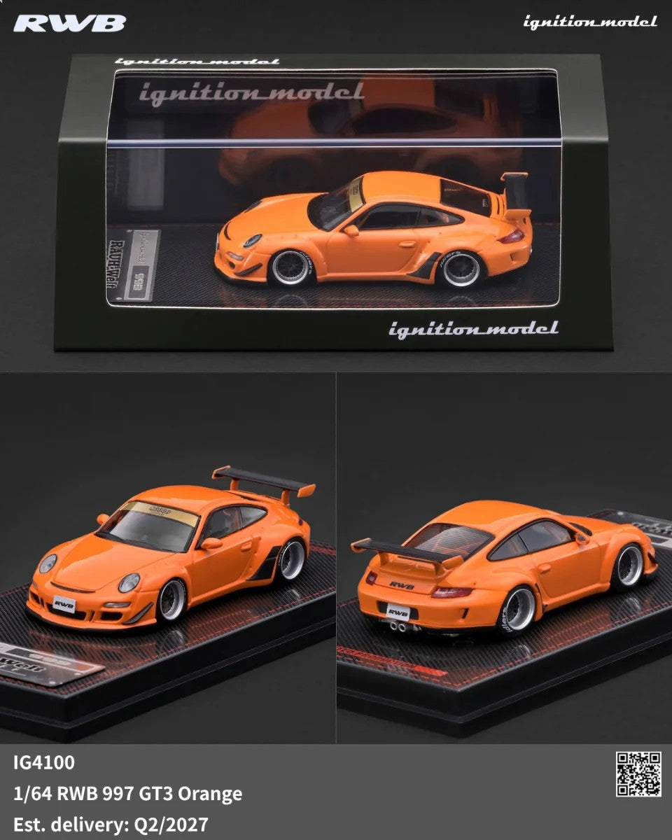 [PRE-ORDER] IGNITION MODEL RWB 997 GT3 Orange IG4100 1/64 Diecast