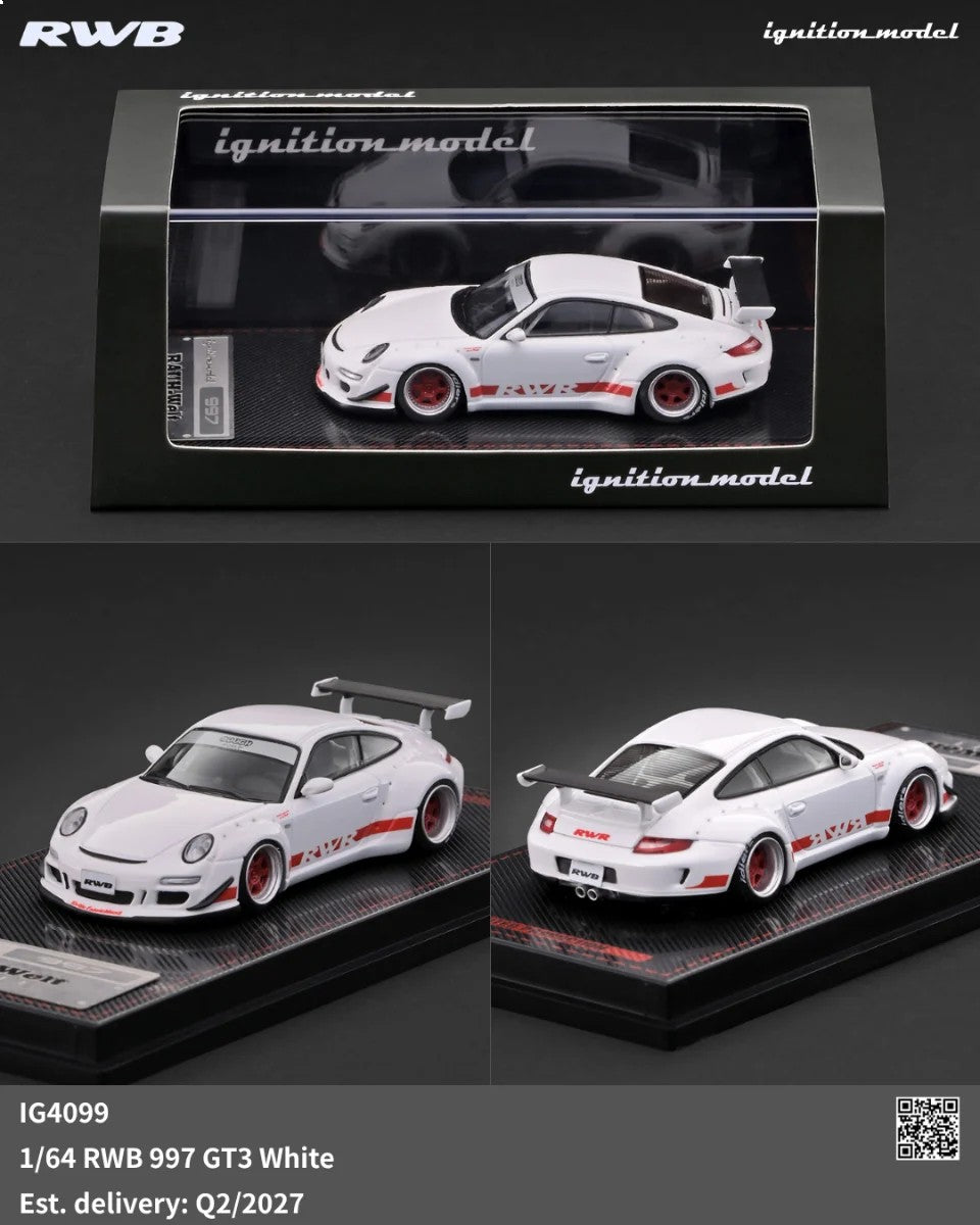 [Pre-Order] Ignition Model RWB 997 GT3 White IG4099 1/64 Diecast