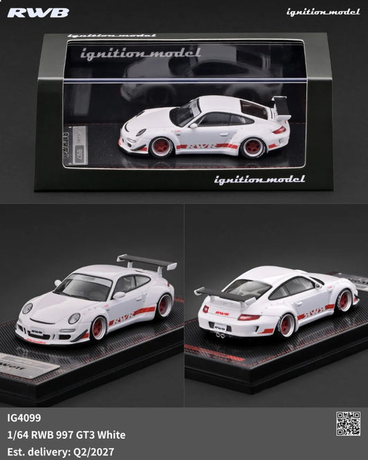 [Pre-Order] Ignition Model RWB 997 GT3 White IG4099 1/64 Diecast