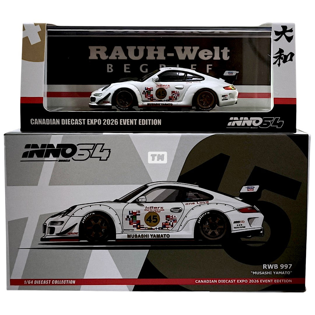 INNO64 RWB 997 Musashi Yamato CDX 2026 Event Edition IN64-RWB991-CDE26 1/64 Diecast