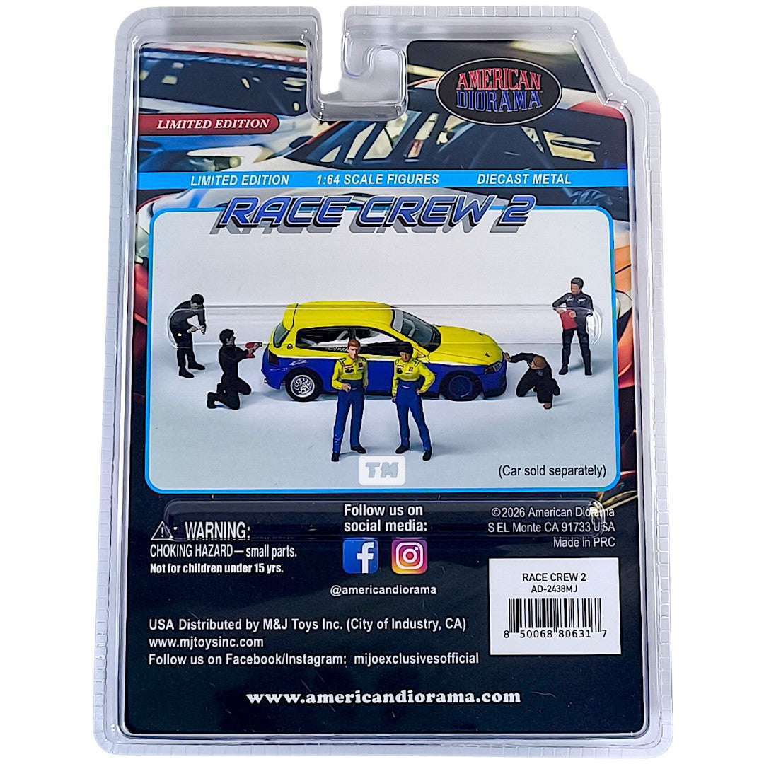 American Diorama Race Crew 2 AD2438MJ 1/64 Diecast