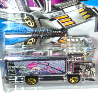 Hot Wheels Raijin Express Chrome Purple 2021 Main Line HW Metro 1/64 Die Cast