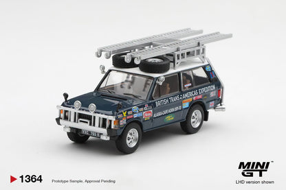 [Pre-Order] Mini GT Range Rover 1971 British Trans-Americas Expedition VXC-765K MGT01364 1/64 Diecast