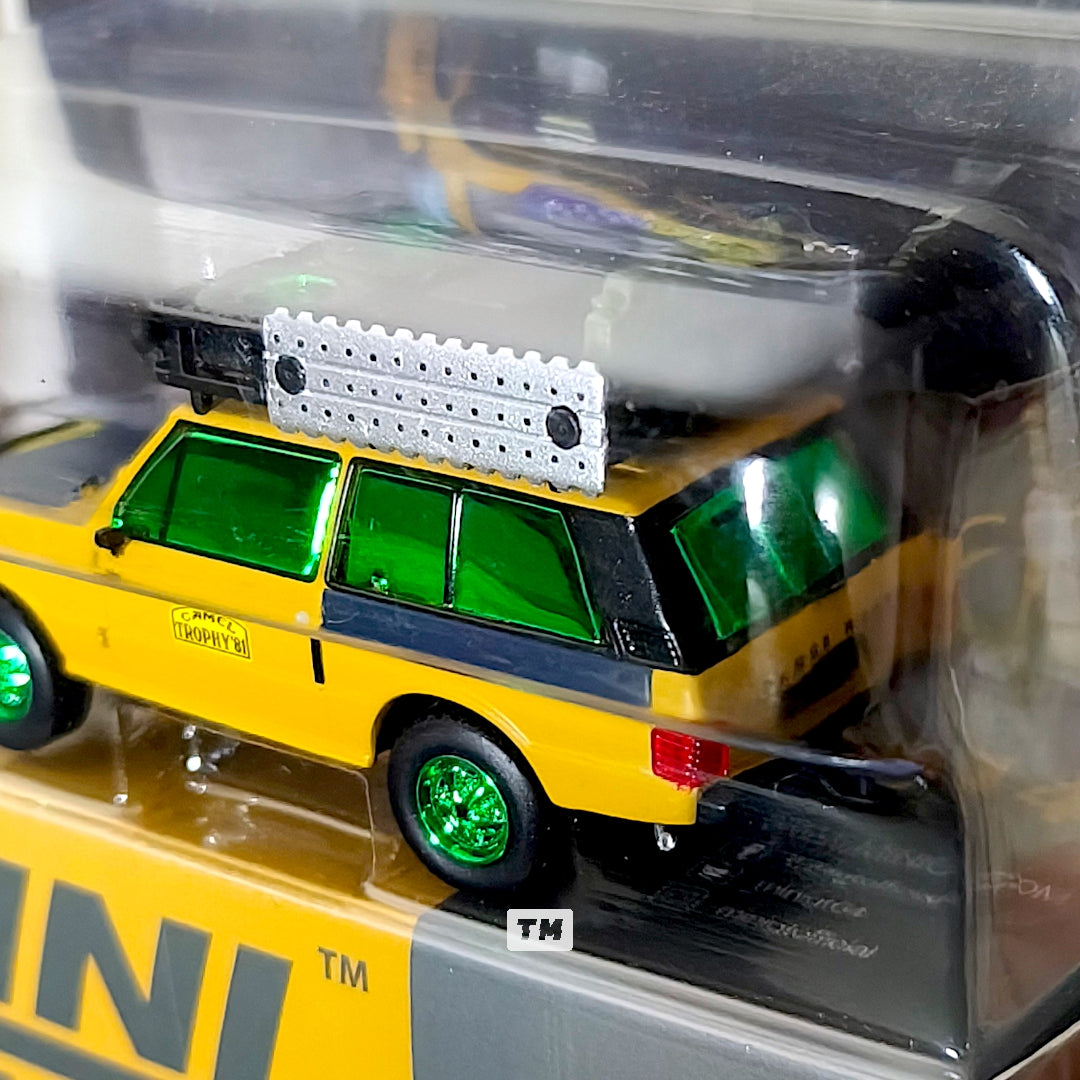CHASE! Mini GT Range Rover 1981 Camel Trophy Sumatra C.Swoboda & K.Mentel Winner Blister Packaging MGT01144-BL 1/64 Diecast