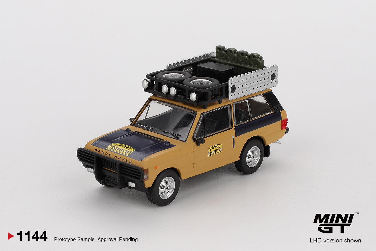Mini GT Range Rover 1981 Camel Trophy Sumatra C.Swoboda & K.Mentel Winner Blister Packaging MGT01144BL 1/64 Diecast (Copy)