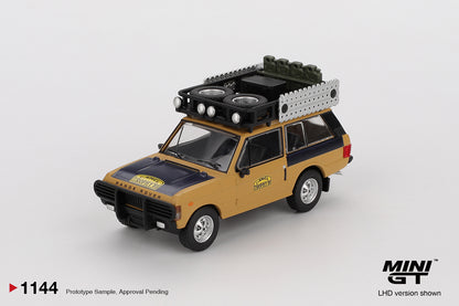 Mini GT Range Rover 1981 Camel Trophy Sumatra C.Swoboda & K.Mentel Winner Blister Packaging MGT01144BL 1/64 Diecast (Copy)