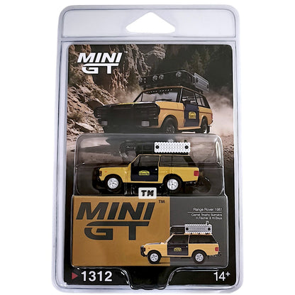 MINI GT Range Rover 1981 Camel Trophy Sumatra H.Fischer & W.Bays Blister Packaging MGT01312-BL 1/64 Diecast