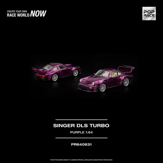 [PRE-ORDER] POP RACE SINGER DLS TURBO - PURPLE PR640631 1/64 Diecast