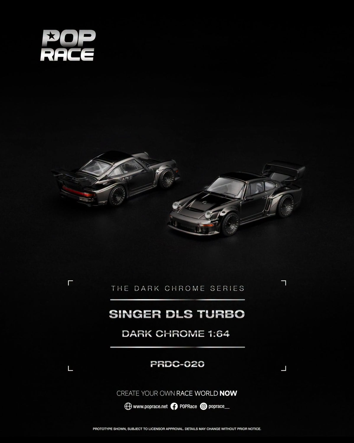 [PRE-ORDER] POP RACE SINGER DLS TURBO PRDC020 1/64 Diecast