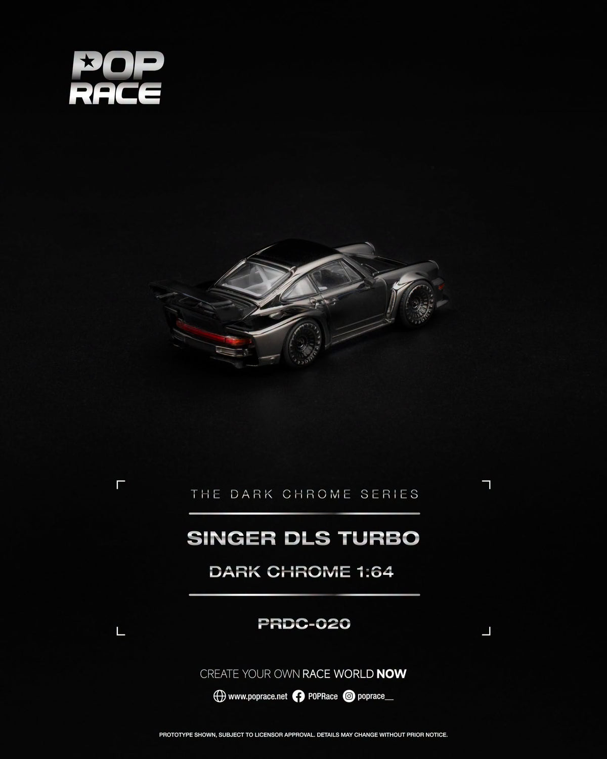 [PRE-ORDER] POP RACE SINGER DLS TURBO PRDC020 1/64 Diecast