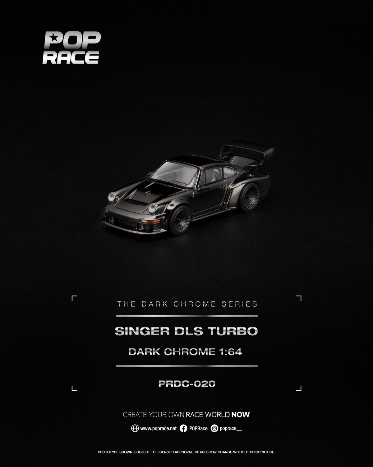 [PRE-ORDER] POP RACE SINGER DLS TURBO PRDC020 1/64 Diecast