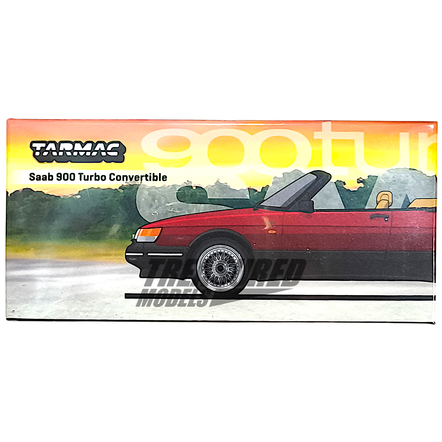 Tarmac Works Saab 900 Turbo Convertible Red T64G-067-RE 1/64 Diecast