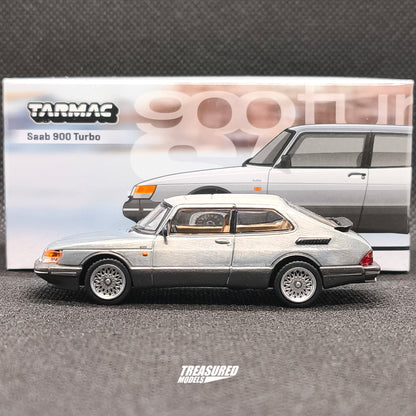 CHASE! Tarmac Works Saab 900 Turbo Silver Chase T64G-056-SL 1/64 Diecast