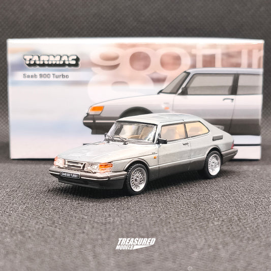 CHASE! Tarmac Works Saab 900 Turbo Silver Chase T64G-056-SL 1/64 Diecast