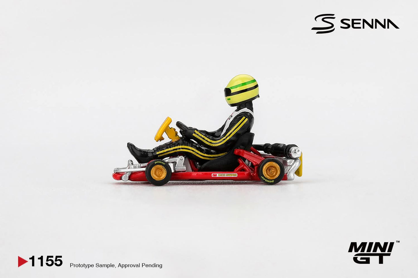 [Pre-Order] Mini GT Senna Kart Formula K #9 Ayrton Senna da Silva 1981 Karting World Championship MGT01155 1/64 Diecast