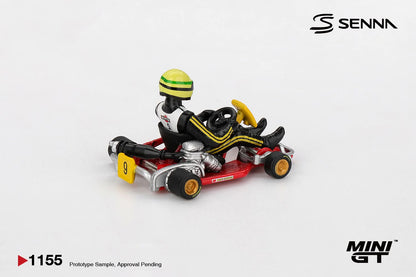 [Pre-Order] Mini GT Senna Kart Formula K #9 Ayrton Senna da Silva 1981 Karting World Championship MGT01155 1/64 Diecast