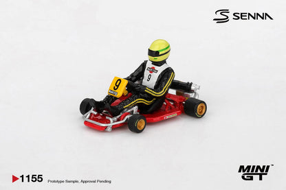 [Pre-Order] Mini GT Senna Kart Formula K #9 Ayrton Senna da Silva 1981 Karting World Championship MGT01155 1/64 Diecast