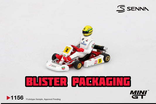 [Pre-Order] Mini GT Senna Kart #2 Ayrton Senna da Silva 1993 Masters of Paris-Bercy Blister Packaging MGT01156 1/64 Diecast