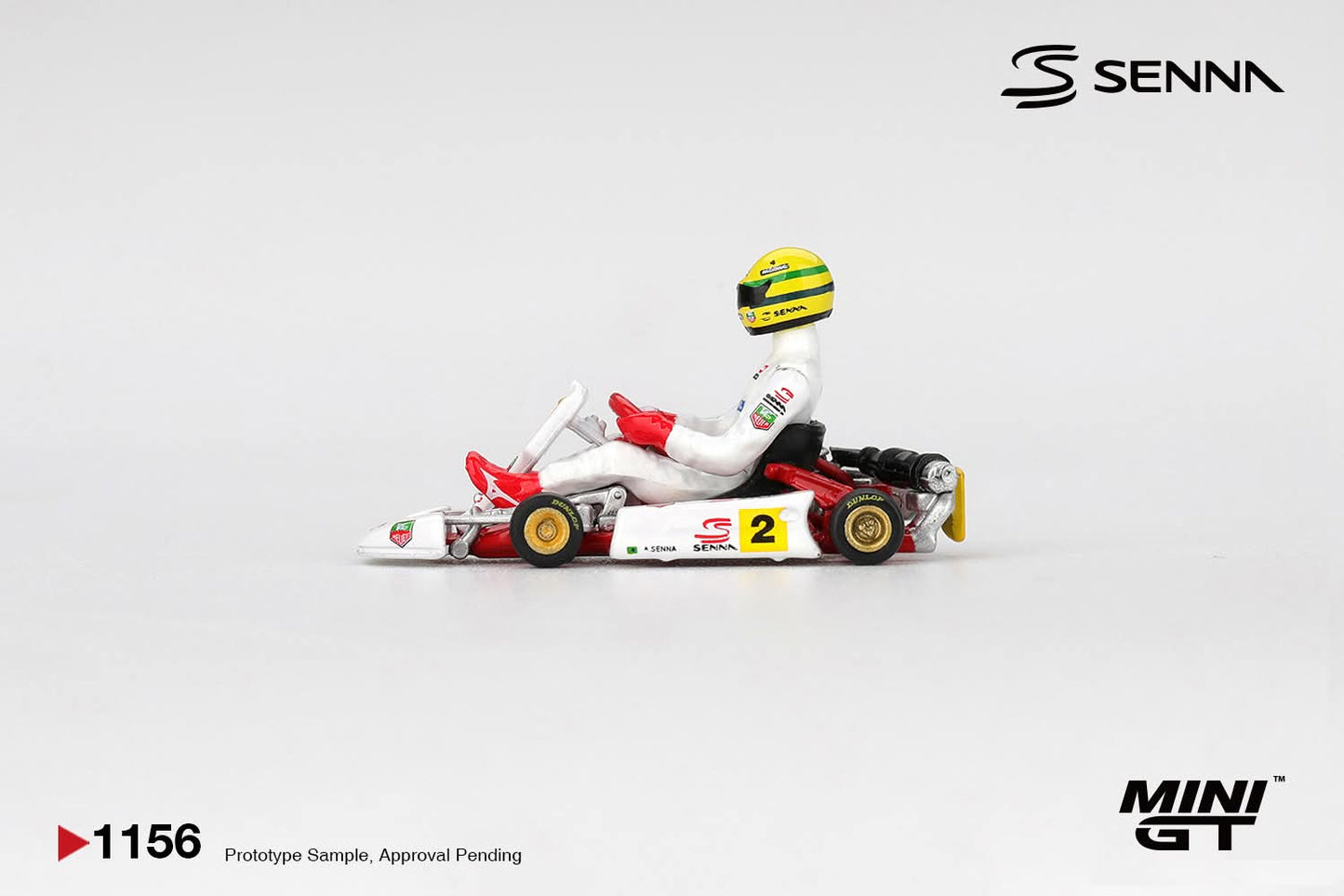 [Pre-Order] Mini GT Senna Kart #2 Ayrton Senna da Silva 1993 Masters of Paris-Bercy MGT01156 1/64 Diecast