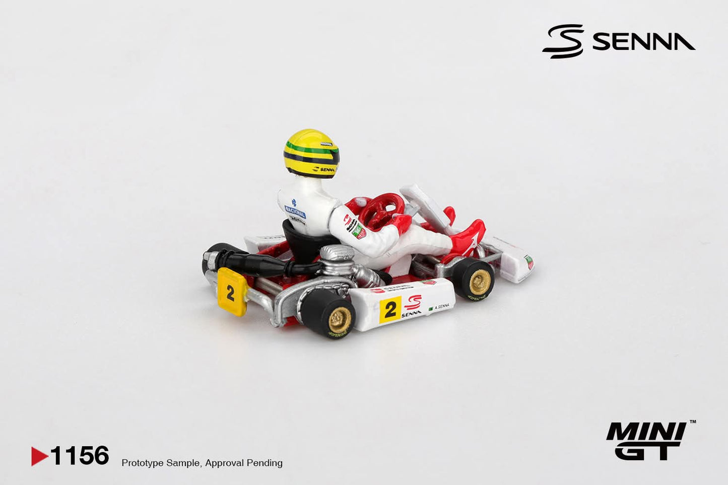 [Pre-Order] Mini GT Senna Kart #2 Ayrton Senna da Silva 1993 Masters of Paris-Bercy MGT01156 1/64 Diecast