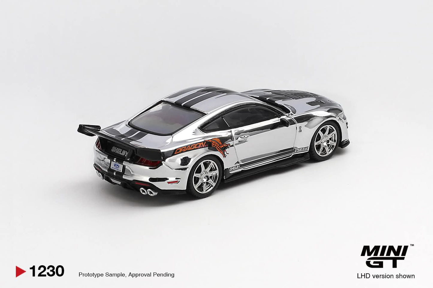 [Pre-Order] Mini GT Shelby GT500 Dragon Snake Concept Chrome Silver MGT01230 1/64 Diecast