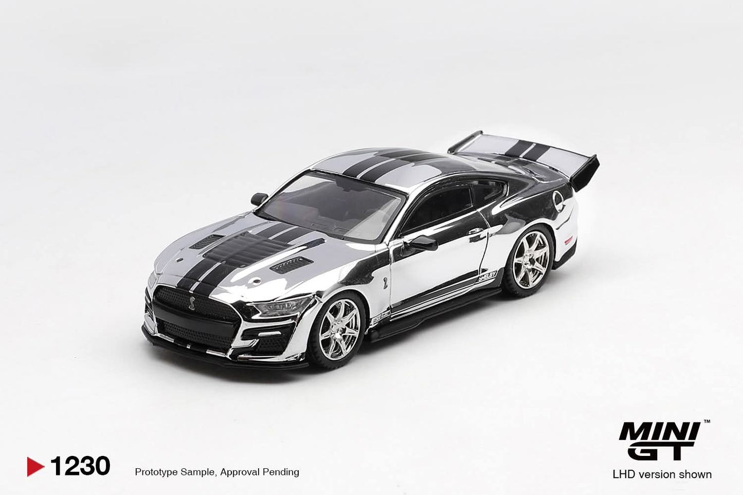 [Pre-Order] Mini GT Shelby GT500 Dragon Snake Concept Chrome Silver MGT01230 1/64 Diecast