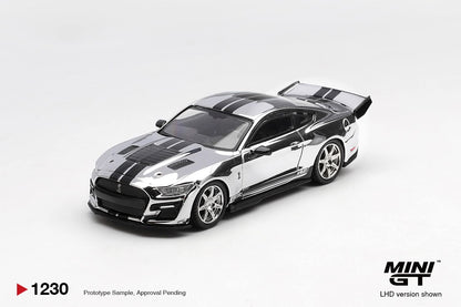 [Pre-Order] Mini GT Shelby GT500 Dragon Snake Concept Chrome Silver MGT01230 1/64 Diecast