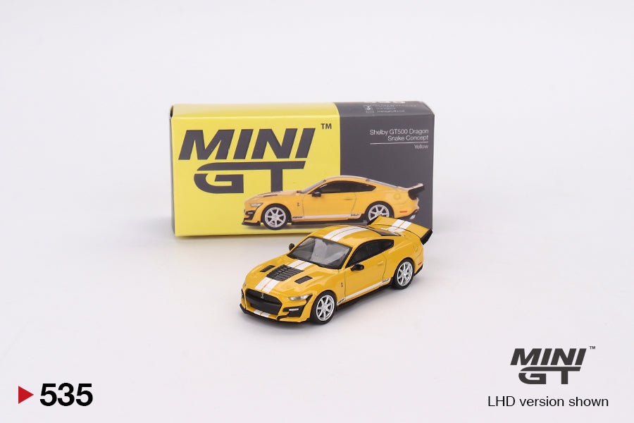 Mini GT Shelby GT500 Dragon Snake Concept Yellow MGT00535 1/64 Diecast