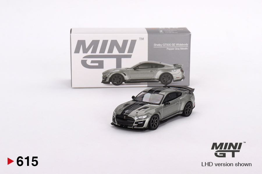 Mini GT Shelby GT500 SE Widebody Pepper Gray Metallic MGT00515 1/64 Diecast