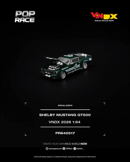POP RACE Shelby Mustang GT500 VNDX 2026 PR640517 1/64 Diecast