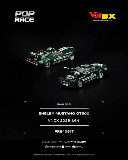 POP RACE Shelby Mustang GT500 VNDX 2026 PR640517 1/64 Diecast