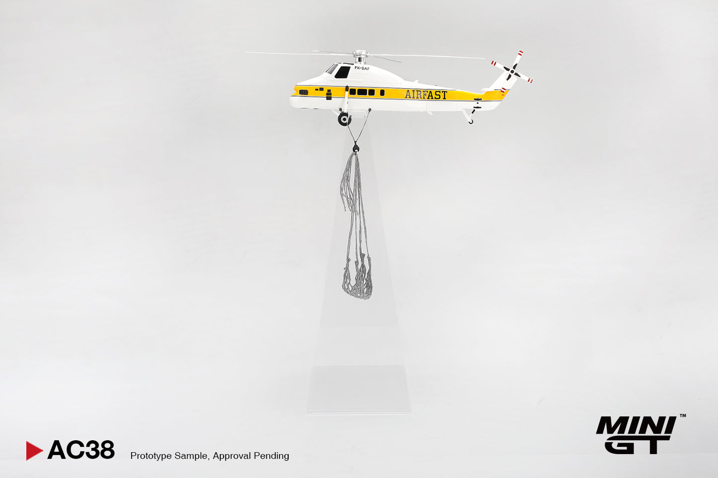 [Pre-Order] Mini GT Sikorsky S58T Helicopter 1985 Camel Trophy MGTAC38 1/64 Diecast