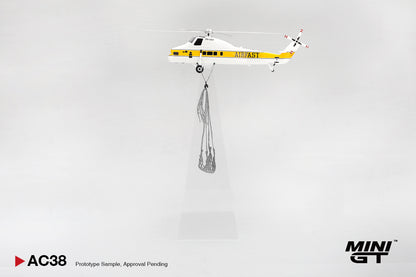 [Pre-Order] Mini GT Sikorsky S58T Helicopter 1985 Camel Trophy MGTAC38 1/64 Diecast