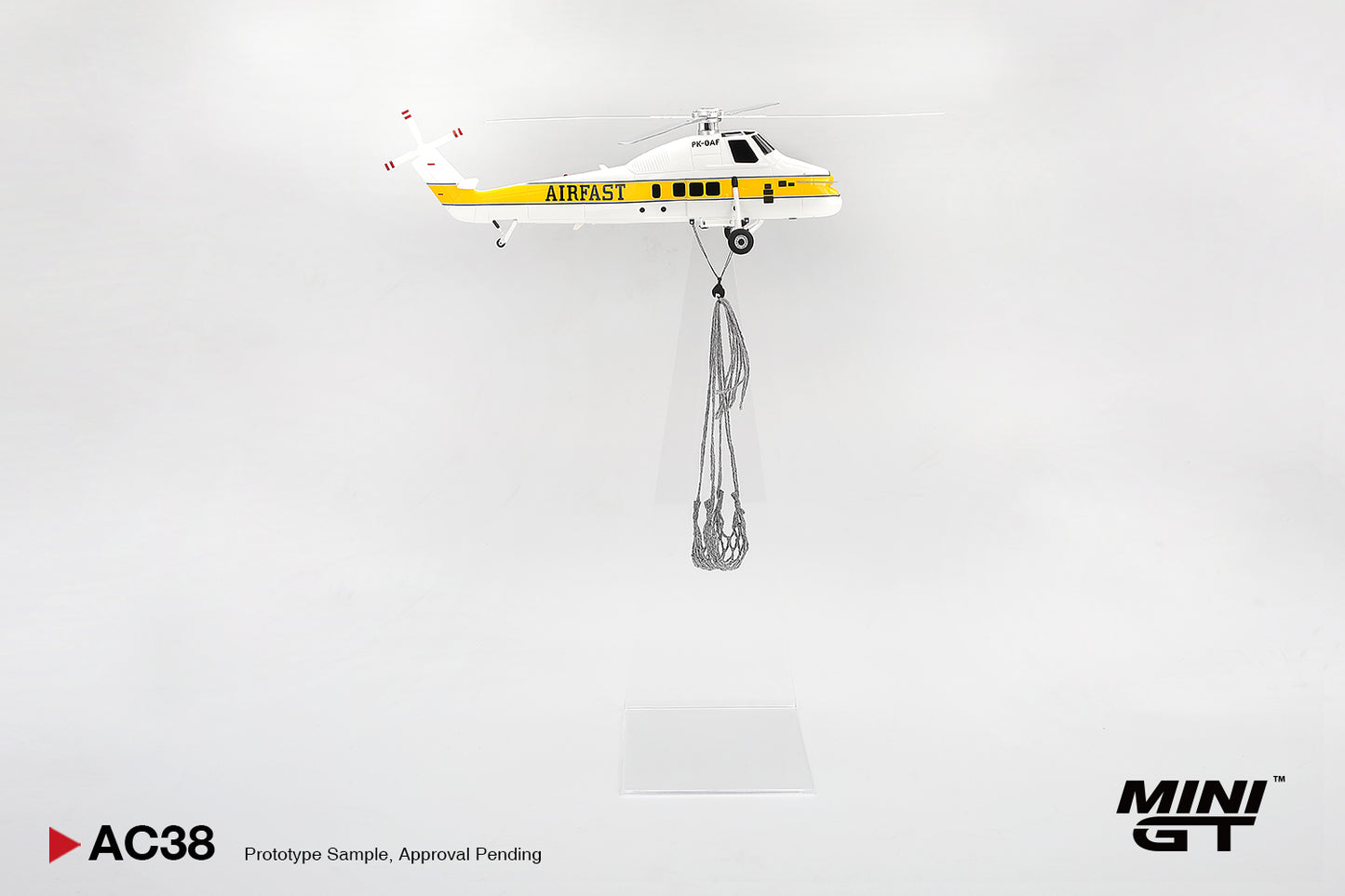 [Pre-Order] Mini GT Sikorsky S58T Helicopter 1985 Camel Trophy MGTAC38 1/64 Diecast