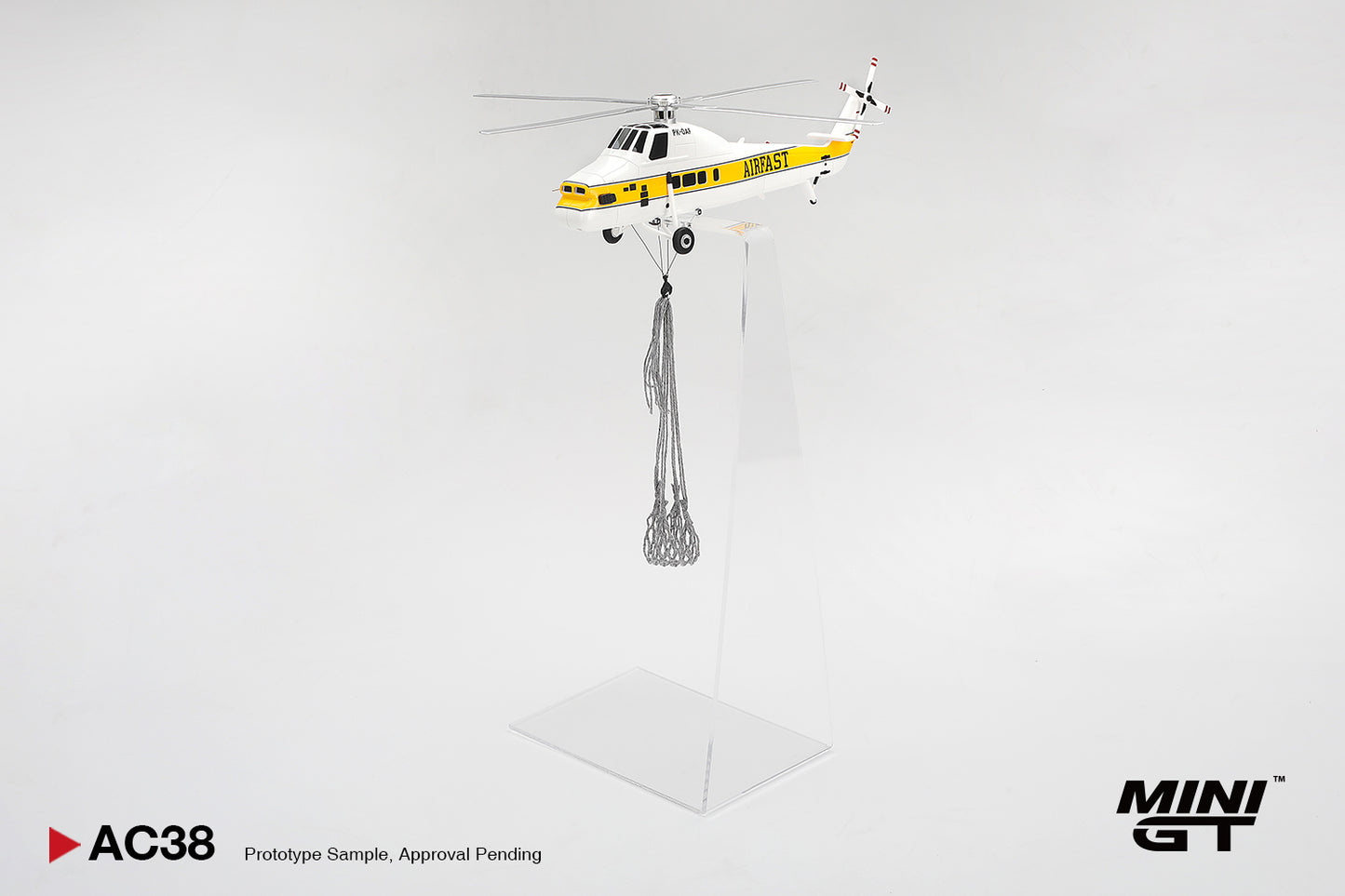 [Pre-Order] Mini GT Sikorsky S58T Helicopter 1985 Camel Trophy MGTAC38 1/64 Diecast