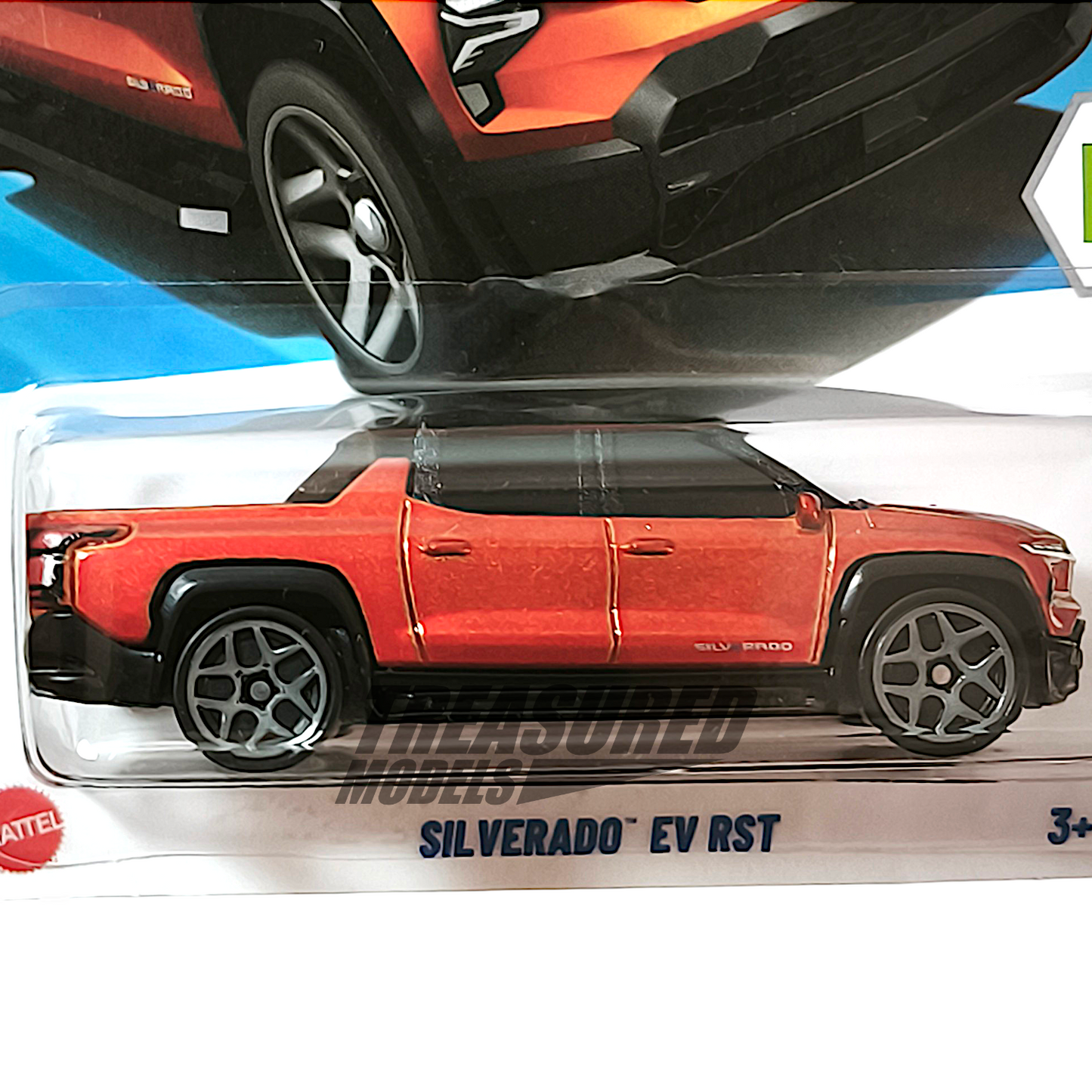 Hot Wheels Silverado EV RST Habanero Orange 2025 Main Line HW EV 1/64 Diecast